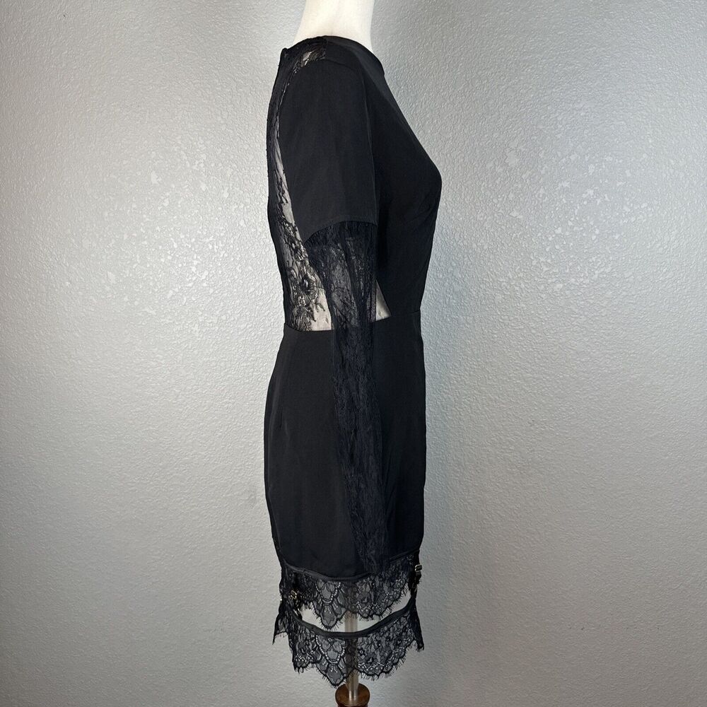 House of CB Black Lace Long Sleeve Dress - Picture 7 of 9
